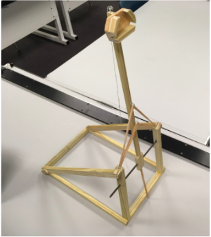 AWHS_IndTech's tweet photo. Noah R &amp; Caleb F were the best with 13 points each hitting the bullseye once. Devin followed with 11 points hitting the bullseye once as well. Noah's machine Pictured here, with Caleb's and Devin's next #STEM #Engineering https://t.co/b5MnPcI9DC