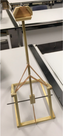 AWHS_IndTech's tweet photo. Noah R &amp; Caleb F were the best with 13 points each hitting the bullseye once. Devin followed with 11 points hitting the bullseye once as well. Noah's machine Pictured here, with Caleb's and Devin's next #STEM #Engineering https://t.co/b5MnPcI9DC