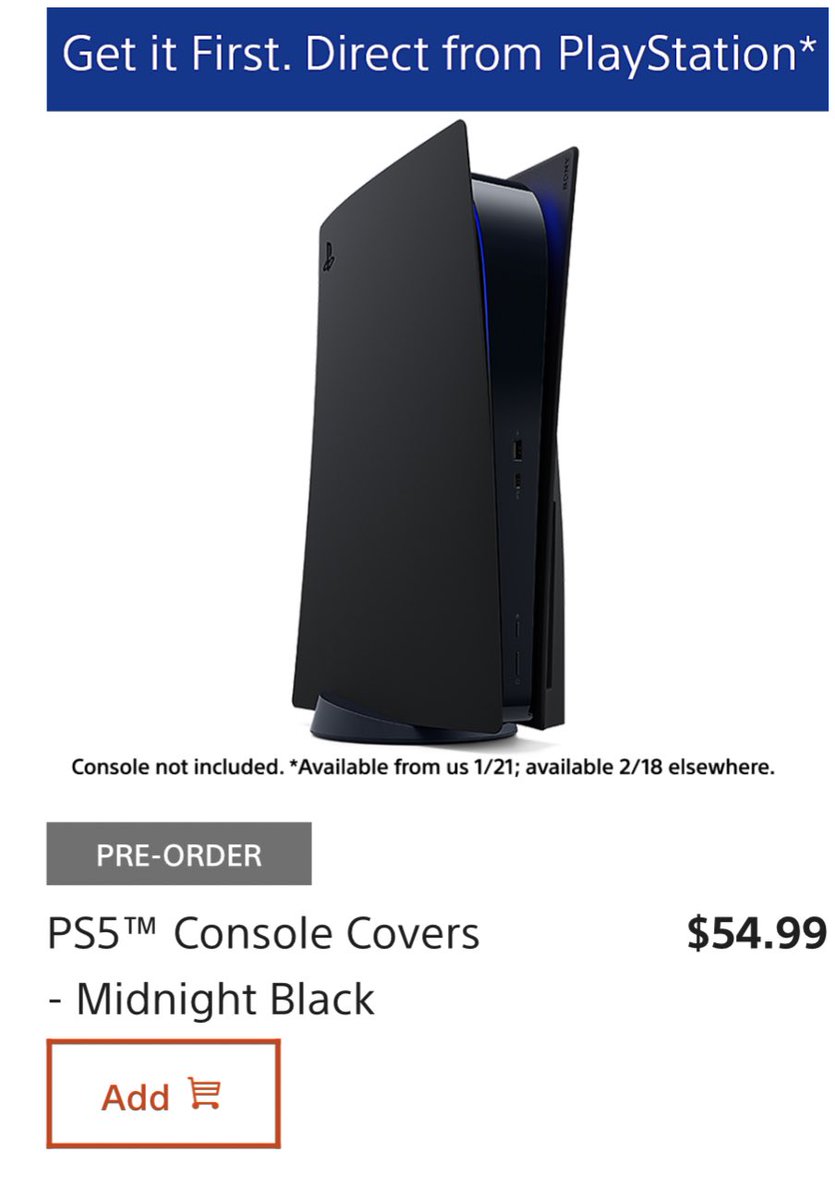 snkr_twitr's tweet photo. PREORDER: PS5 Console Cover-Ups 

https://t.co/4wYIuldPHh

#AD https://t.co/2x5oHvDiuC