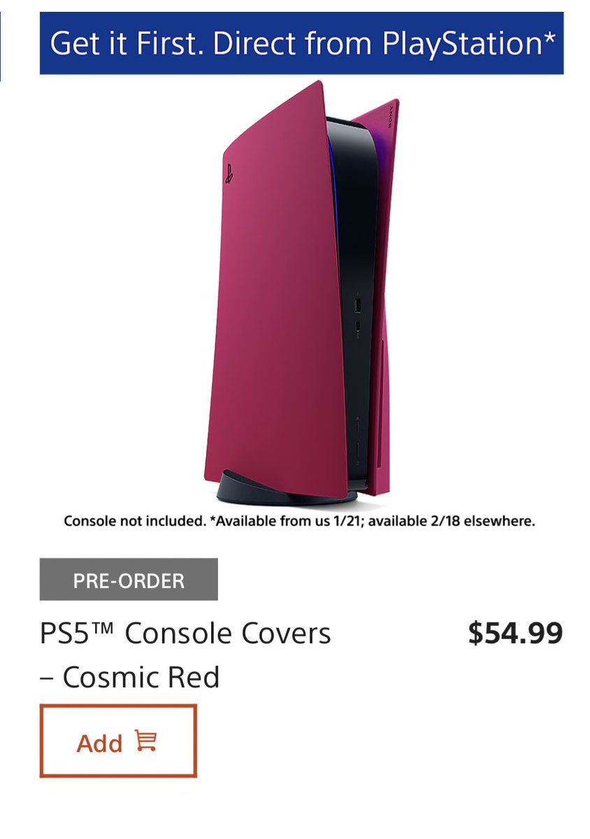 snkr_twitr's tweet photo. PREORDER: PS5 Console Cover-Ups 

https://t.co/4wYIuldPHh

#AD https://t.co/2x5oHvDiuC
