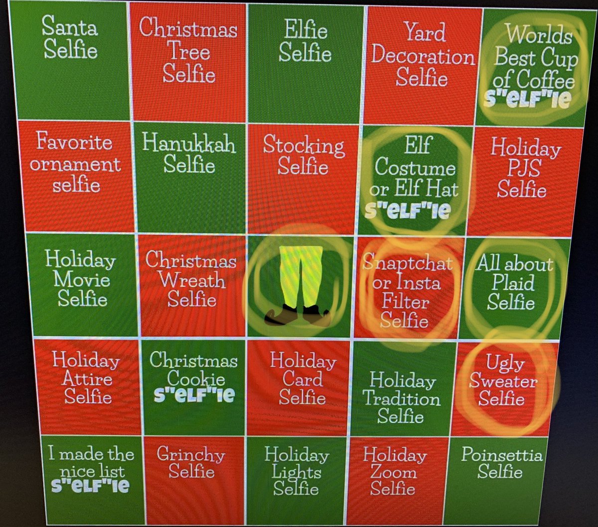 Elf yourself <a href="/WMEWildcats/">WME</a> @wmeselfiebingo21
