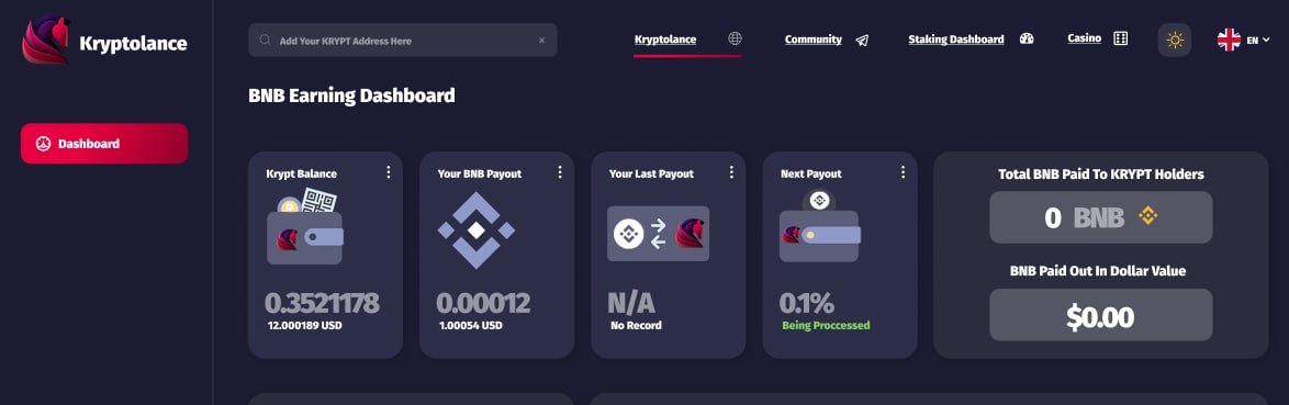 LanceKrypto's tweet photo. BNB earning dashboard coming soon.
#Kryptolance #BNBRewards #BNB #BSCGems #BSCGemsAlert #Krypt #cryptocurrency #ETH #CryptoSignals https://t.co/q8k8RYODeT