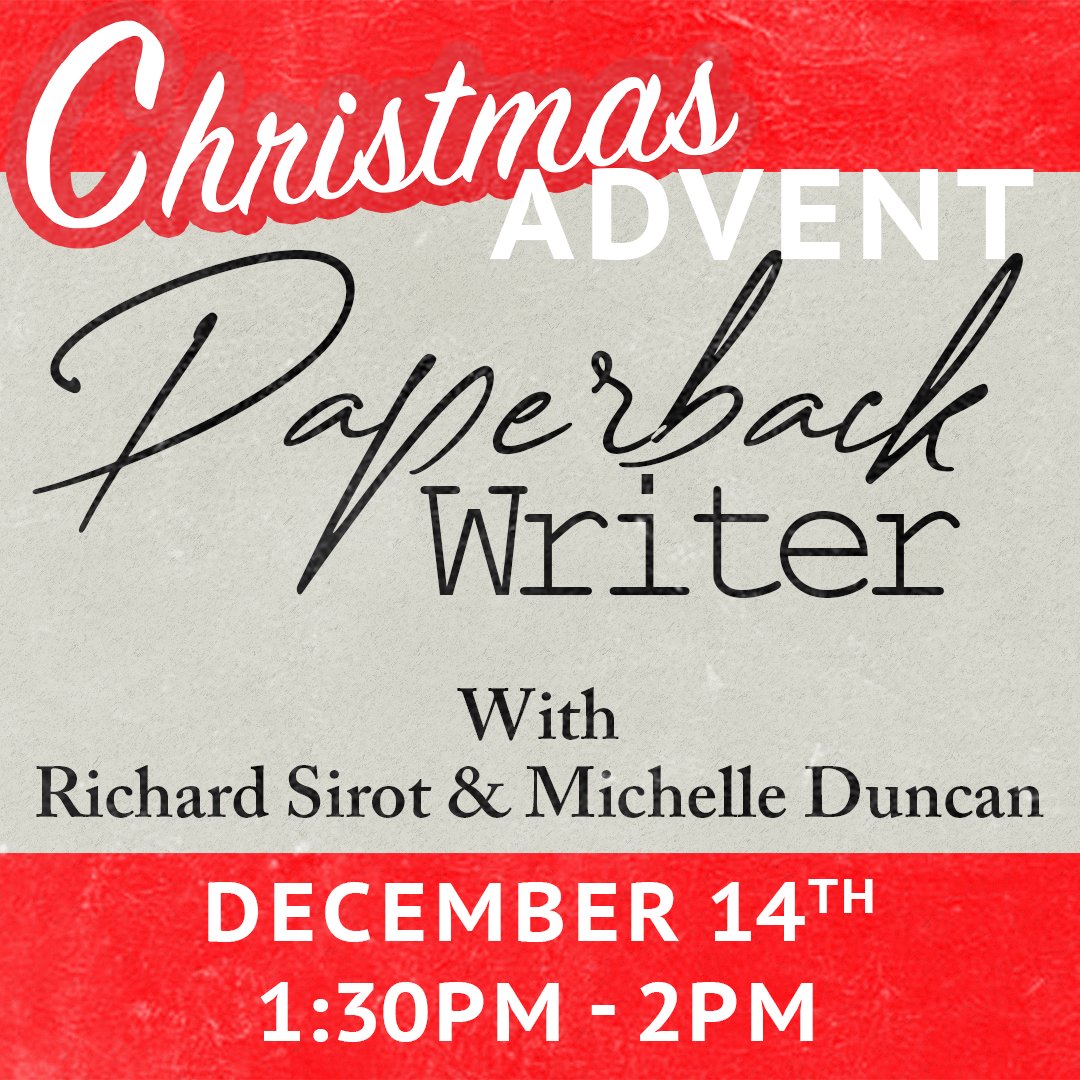 Don't miss Richard Sirot and Michelle Duncan as they bring you a very special Paperback Writer! 1:30pm on dealradio.co.uk #writing #author #books #christmas #christmasadvent #adventcalendar #radio #internetradio