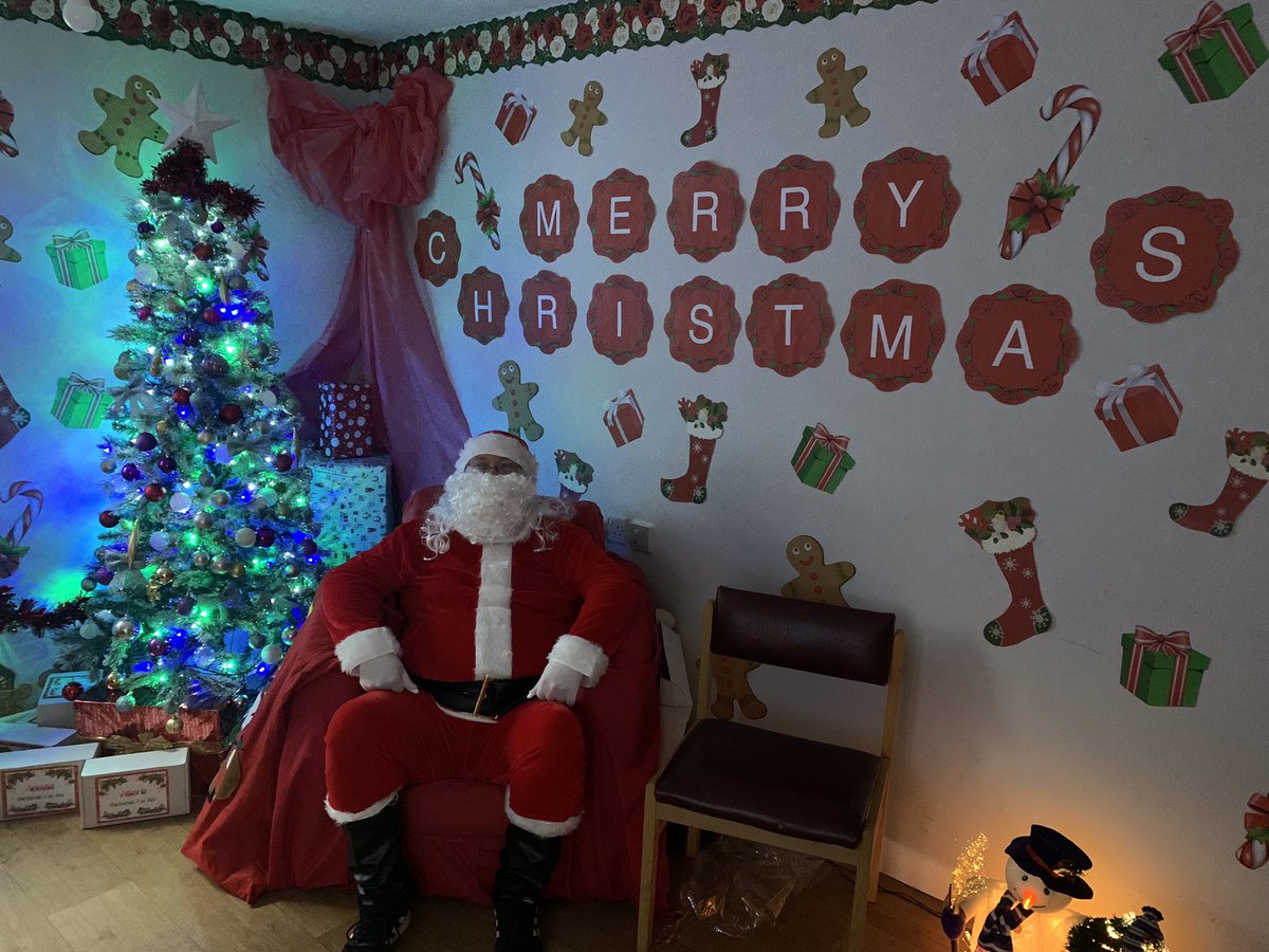 Santa has arrived at Elmwood house  ho ho ho