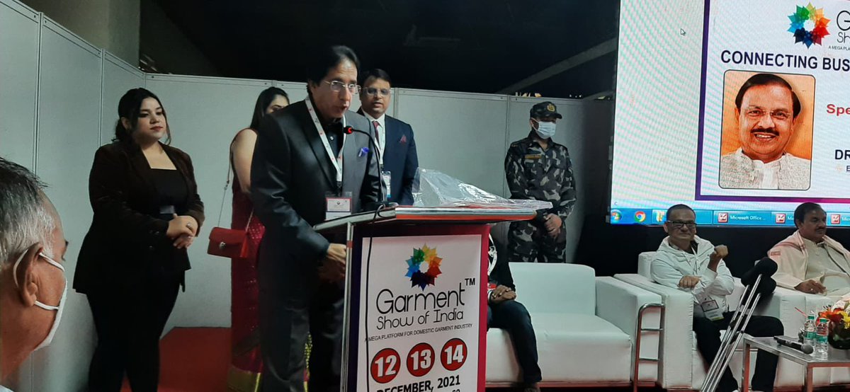 lalit_thukral's tweet photo. It's a proud moment for us that Garment Show of India, a popular B2B show being organized in Noida, City of Apparel and inagurated by @dr_maheshsharma, Hon'ble MP, G. B. Nagar on 12/12/21. It's 3 days long show where more than 10,000 buyers are coming across India. @CeoNoida https://t.co/dypKYGk3UV