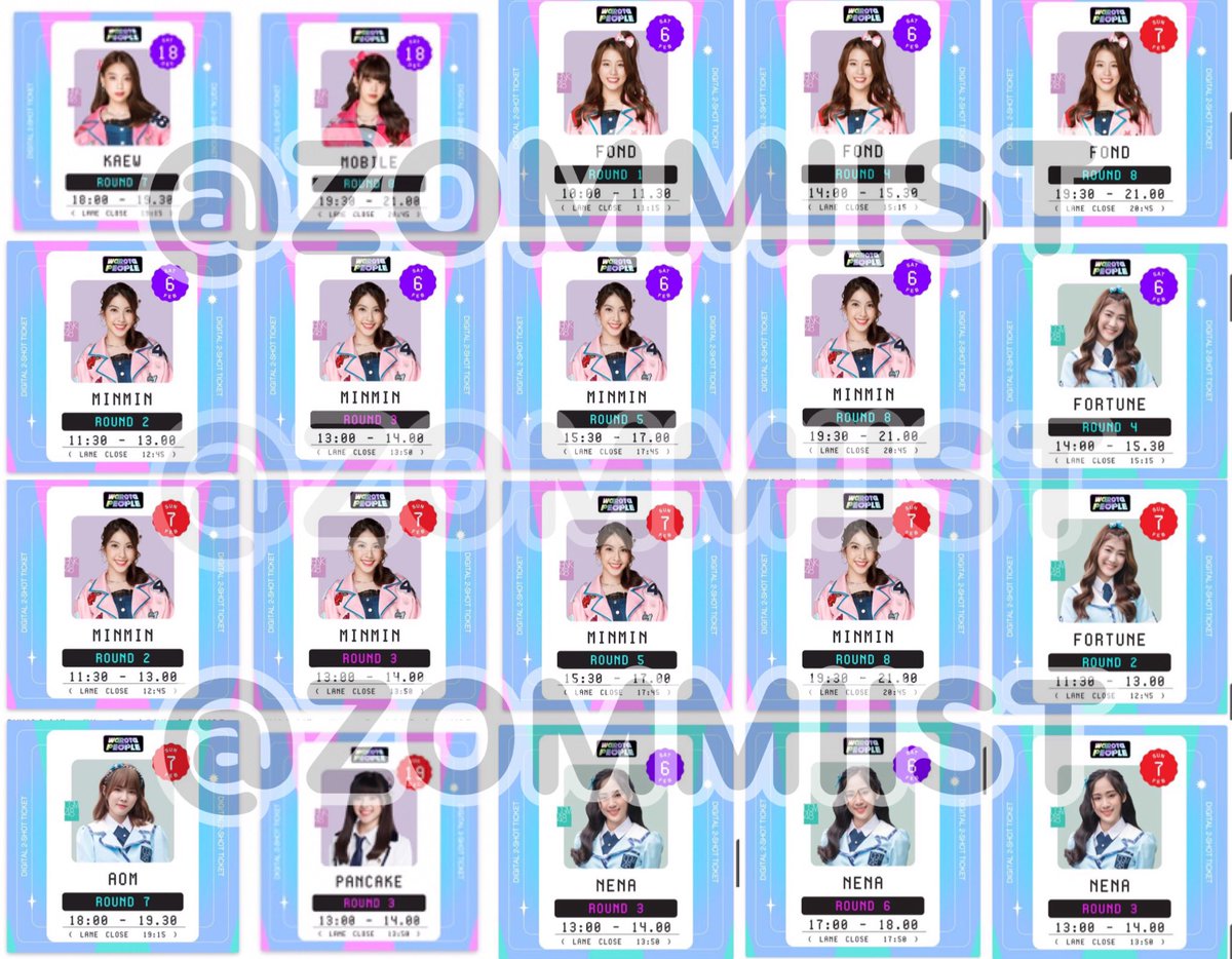 ZOMMIIst's tweet image. ⚡️ทูช็อตจ้า อัพเดทล่าสุด (R=บุ) พี่ๆในกลุ่มฝากขาย ไปไม่ได้แล้วจ้า DM มาได้เลย 

📸 700฿
Fortune: Sat R 4 / Sun R 2
Nena: Sat R 36 / Sun R 3

📸 800฿
Kaew: Sat R 7
Mobile: Sat R 8
Fond: Sat R 14 / Sun R 8
Minmin: Sat R 2358 / Sun R 358
Aom: Sun R 7
Pancake: Sun R 3

#BNK48Market