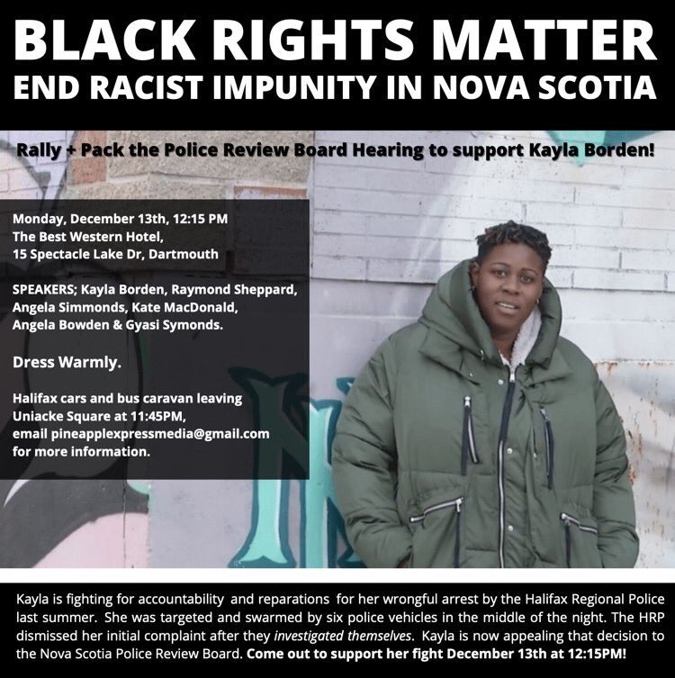 The biggest Gang in Halifax is the <a href="/HfxRegPolice/">Halifax_Police</a> what you did to kayla was unacceptable. Community will hold you accountable. Hope to see many folks there at 12!