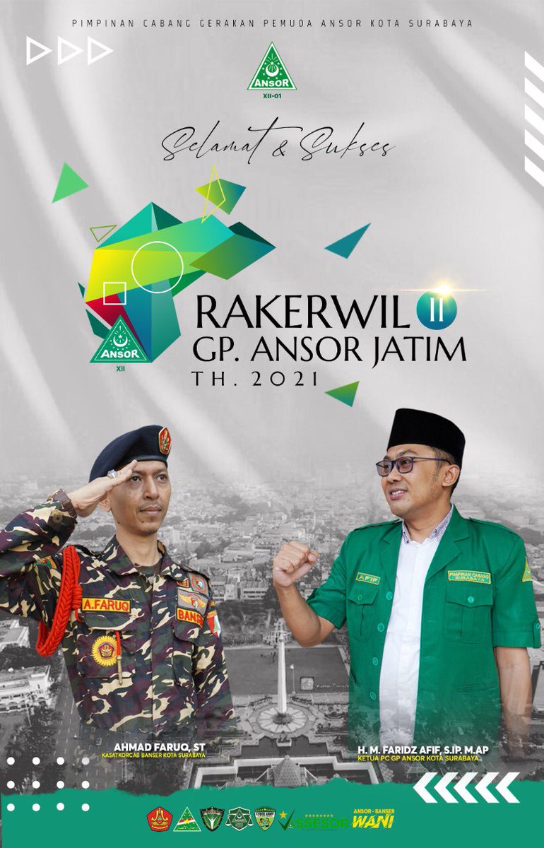 selamat dan sukses rakerwil <a href="/pwansorjatim/">PW GP Ansor Jatim</a> 

#Rakerwil2AnsorJatim