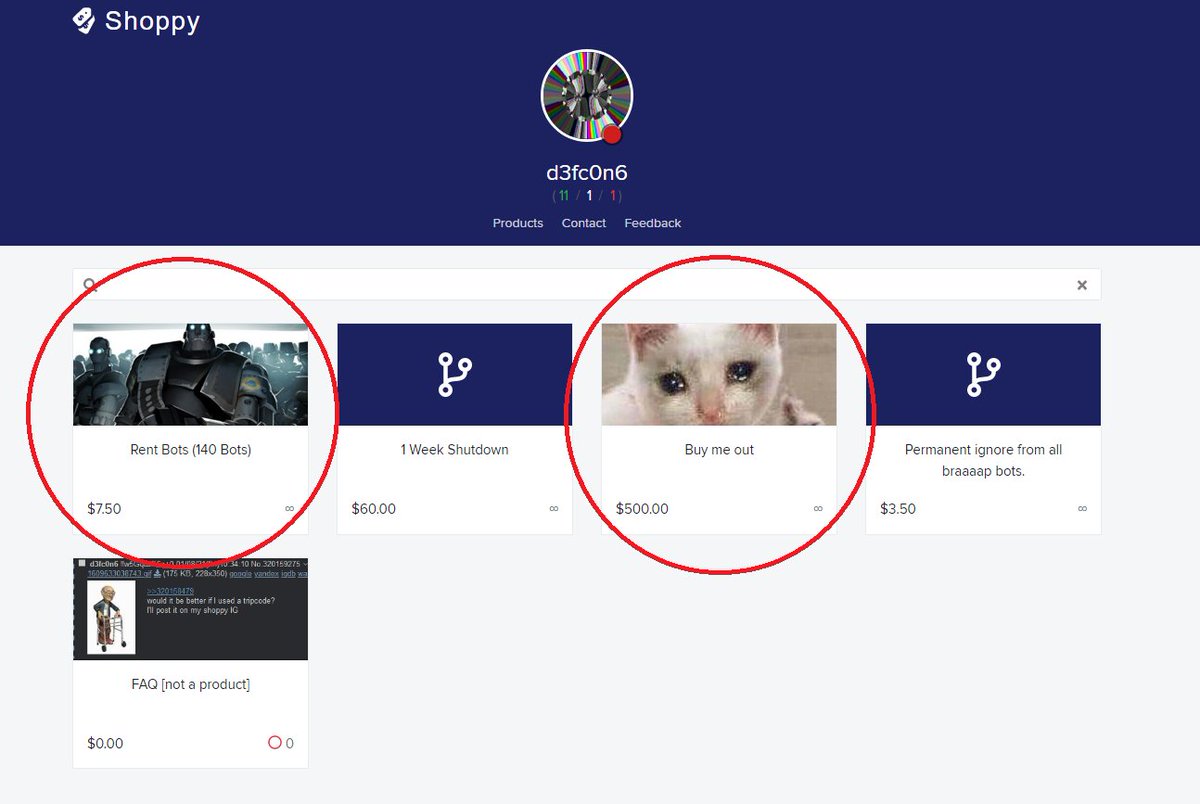 BigJoeySlaps's tweet photo. The main guy that runs the bots (d3fc0n6) has a site where you can buy 140 bots at a time, or you can "buy him out" for $500, and he claims he'll make all the bots go away for good. 

This dude is practically holding an entire community hostage and @valvesoftware lets it happen. https://t.co/f15OQQdO0N