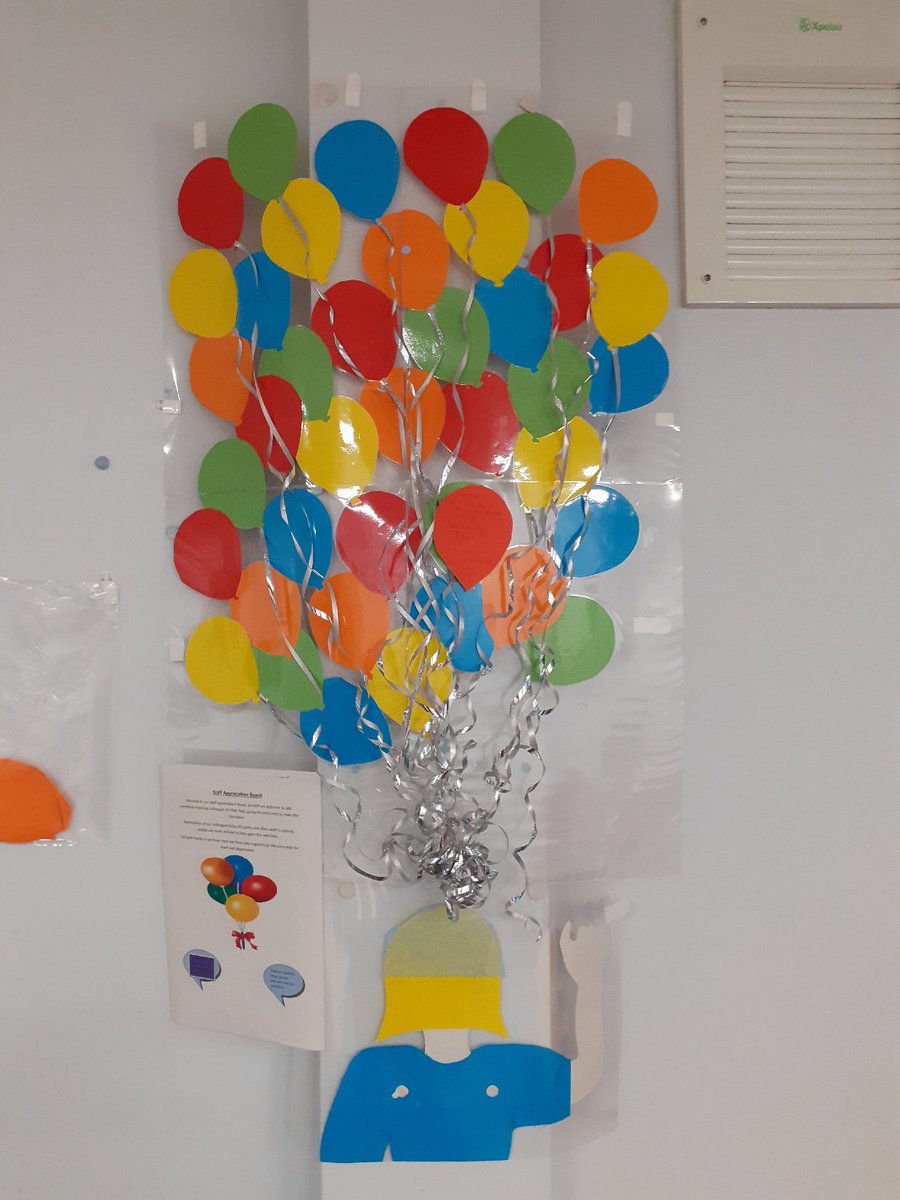 ChristieStaffHW's tweet photo. Our Surgical Theatre Team's Staff Appreciation Board. Messages between colleagues are collected at the end of the month, transferred to an email and forwarded to all the Theatre Team. All organised by Nicola Widdowson. Great job, Nicola. A work of art! https://t.co/YFir7HzXG6