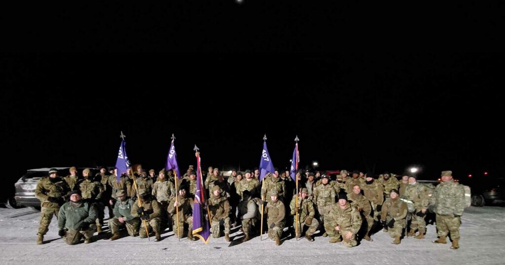 407thB's tweet image. So this weekend we went for a brisk walk… wearing a ruck… in 22 degree weather. What did you do at BA?

#resultsthroughteamwork #civilaffairs #resiliencytraining #teambuilding #coldweathertraining #battleassembly