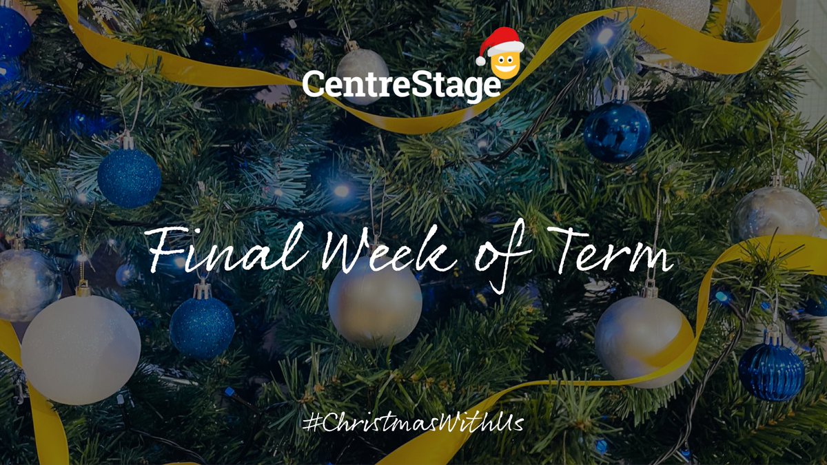 CentrestageMT's tweet image. It’s the holiday season very soon and this week is our final week of term at CentreStage. 

After the festive break, all classes will return on Monday 10th January 2022 ready for the New Year and we can’t wait! 💙

#ComeFindYourself at CentreStage in 2022 🎉