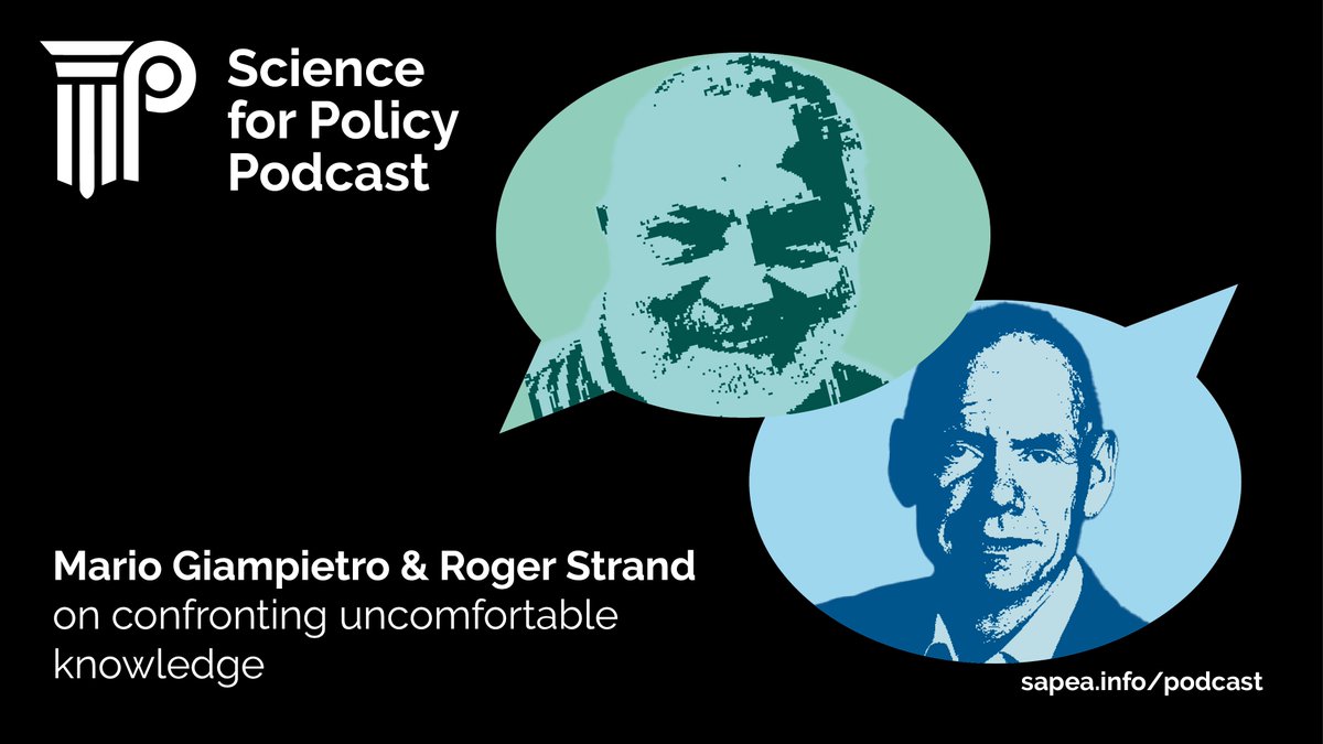 🎧A new episode of our #Science4Policy podcast is out! 

Our guests discuss what #science advisors should do when they face 'uncomfortable knowledge',i.e. when best-informed narratives leave something out that challenges the narrative. 

Listen to it here: sapea.info/podcast