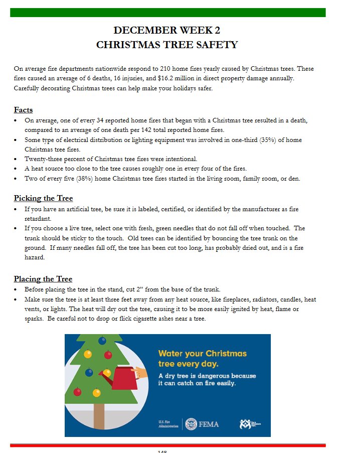 CityofCovFire's tweet photo. Let's practice Christmas Tree safety! #beCFDsmart #safeChristmas https://t.co/6F96EXfbm2