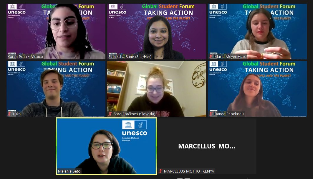 samikshasrane's tweet photo. It is an honour to be a UNESCO #ESD Youth Leader and to have the opportunity to moderate a session at a UNESCO-organized forum. On 7th Dec 2021, I moderated a session on "Leadership in Advancing Sustainability" at the @ASPnetUNESCO Global Student Forum 2021. https://t.co/OoaxETErt2