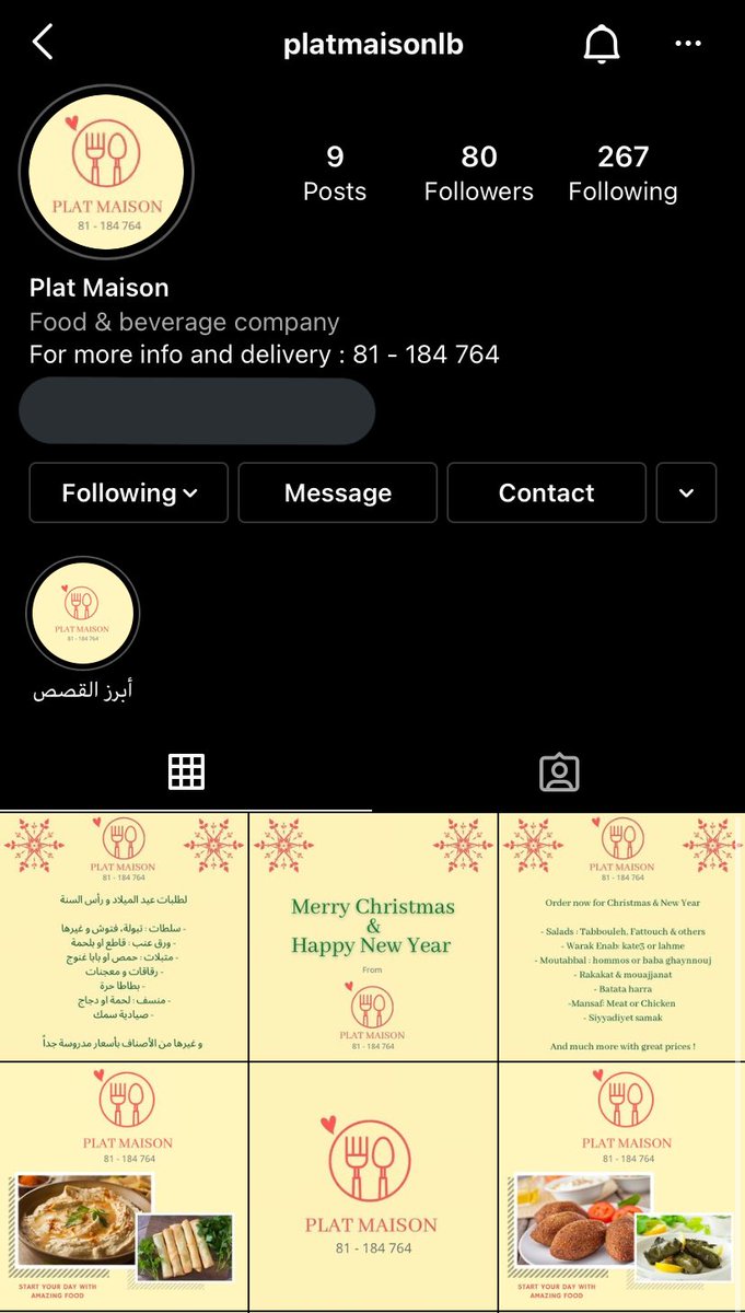 nameth_'s tweet photo. Mom’s food &amp; catering business is growing and is on instagram now! 

Follow “PlatMaisonLB” for your Christmas &amp; New year’s orders and also some delicious daily meals !! 

Instagram : PlatMaisonLB
Call or whatsapp : 81-184764

Your retweets are appreciated!!♥️ https://t.co/Iq65c0qTxx
