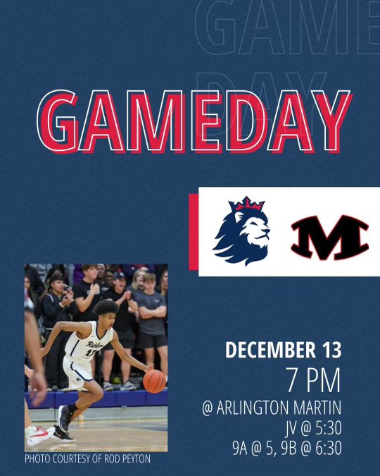 Richland_hoops's tweet photo. 🚨Monday Night Basketball🚨

This is where DFW hoop fans want to be tonight!

5A #19 Richland (10-2) vs 6A #14 Arlington Martin (12-2)

🕰9A 5:00
🕰JV 5:30
🕰9B 6:30
🕰VAR 7:00 
📍 Martin High School 

#RELENTLESS 
@TexasHoopsGASO @Tabchoops @ihss_dfw @Gosset41 @PaulMDaRealTalk https://t.co/5iMbmVb2jA