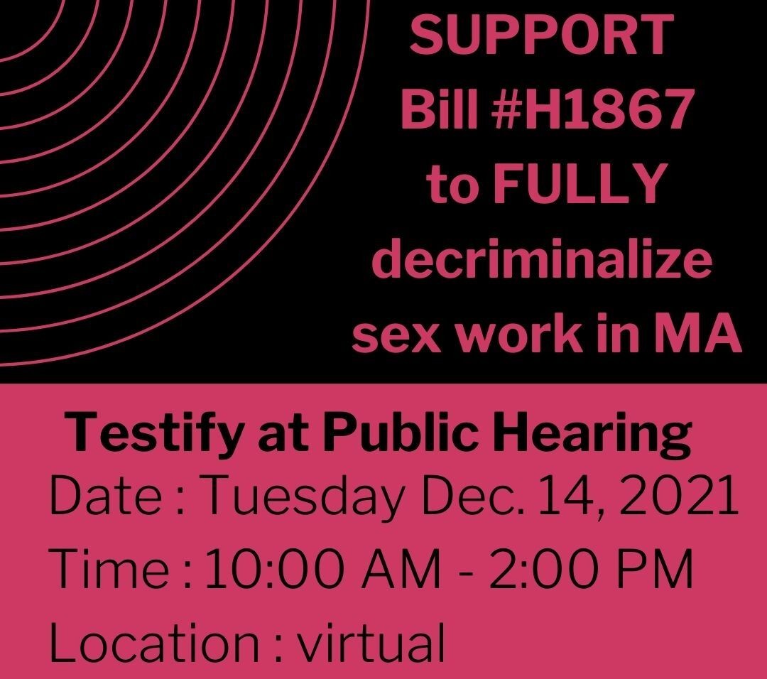 Defund_SPD's tweet photo. Tomorrow you can testify in support of sex work decriminalization in MA. Register here by 5 pm today: https://t.co/h8jM8BEiuH https://t.co/j0DXcd2qpA