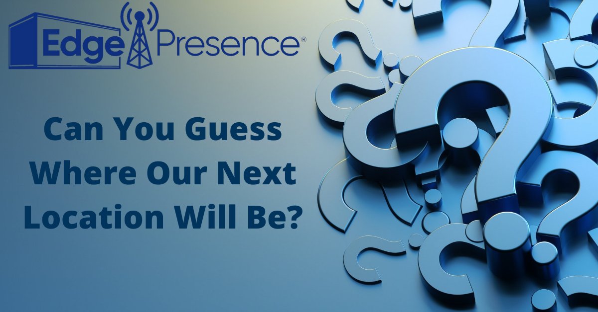 Can you guess where our NEWEST #EdgeDataCenter location will be? Stay tuned for the exciting announcement!  Our edge data centers offer a secure and reliable solution that optimizes network performance and lowers latency. edgepresence.com/edge-presence-…