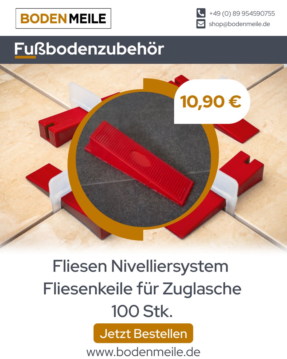 bodenmeile's tweet photo. Fußbodenzubehör
https://t.co/GMiERm5aTZ

Fliesen Nivelliersystem Fliesenkeile für Zuglasche - 100 Stk. - 10,90 €
Fliesen Nivelliersystem Zuglasche 1mm - 200 Stk. - 16,90 €
Fliesen Nivelliersystem Zuglasche 2mm - 200 Stk. - 16,90 € https://t.co/l4o4r6c0Ot