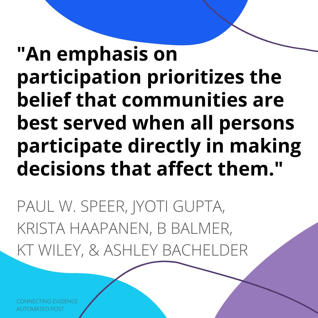 Successful solutions are often those that have true buy-in from the community. You get this when people are able to co-create these solutions. This is probably why self-organizing teams are encouraged in HSD &amp; Agile, and why participatory approaches are becoming so popular