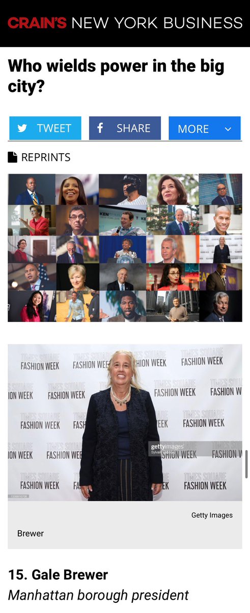 galeabrewer's tweet photo. Honored to be named one of New York’s 25 Most Powerful by @CrainsNewYork. As a public official, I have no greater duty and responsibility than looking after the safety and wellness of New Yorkers, and to protect the promise of our democracy and city at this unprecedented time. https://t.co/1mzLmSbZa0