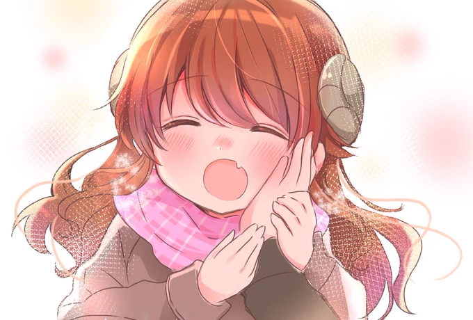 「桃の手は温かいですね…!」 