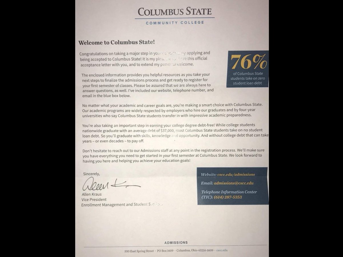 DollingerMath's tweet image. Congratulations Sammie Ervin for your acceptance at Columbus State! So excited to see where you go in the future!