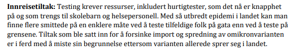 len1188's tweet photo. Ser ut at noen har noe fornuft igjen.
Fra dagens oppdaterte rapport fra FHI: https://t.co/0swMPgkFMN