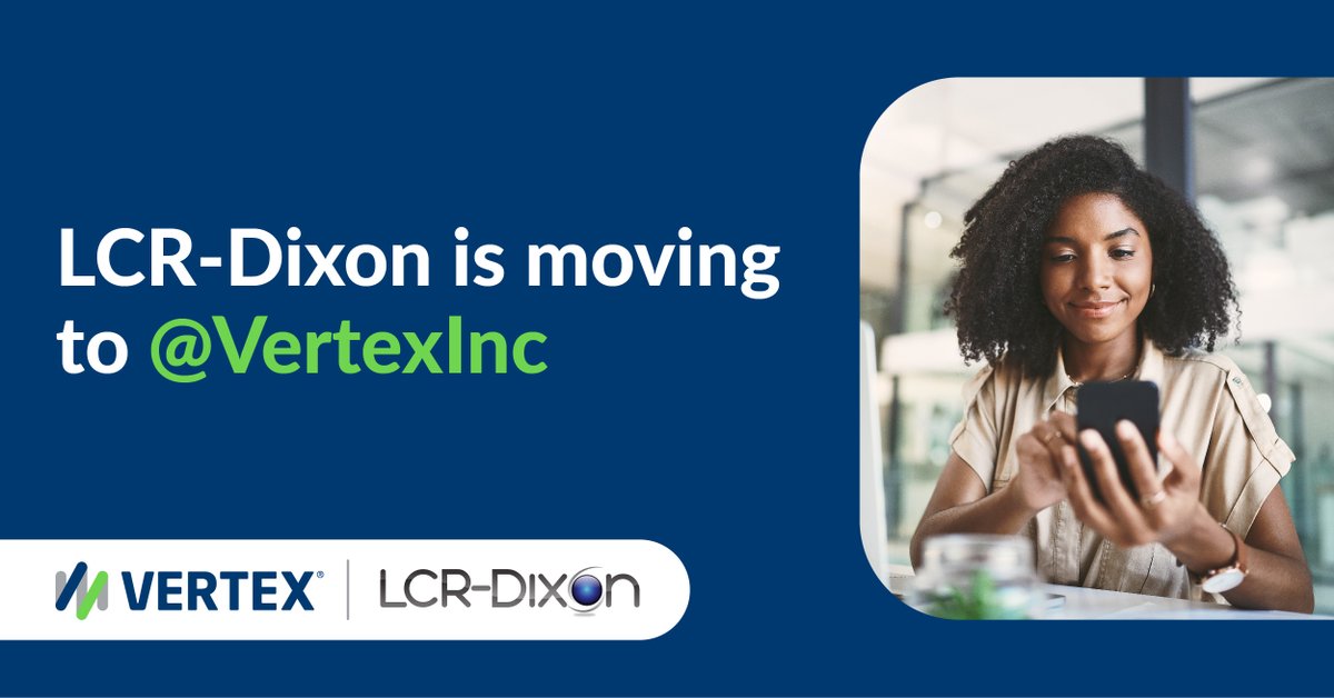 LCRDixon's tweet photo. #ICYMI: We’re moving to @VertexInc on December 20th! Follow @VertexInc now for need-to-know #taxmanagement updates for #SAP users. 👍
https://t.co/6BuMsSTGiX https://t.co/UqyTyeP3u6