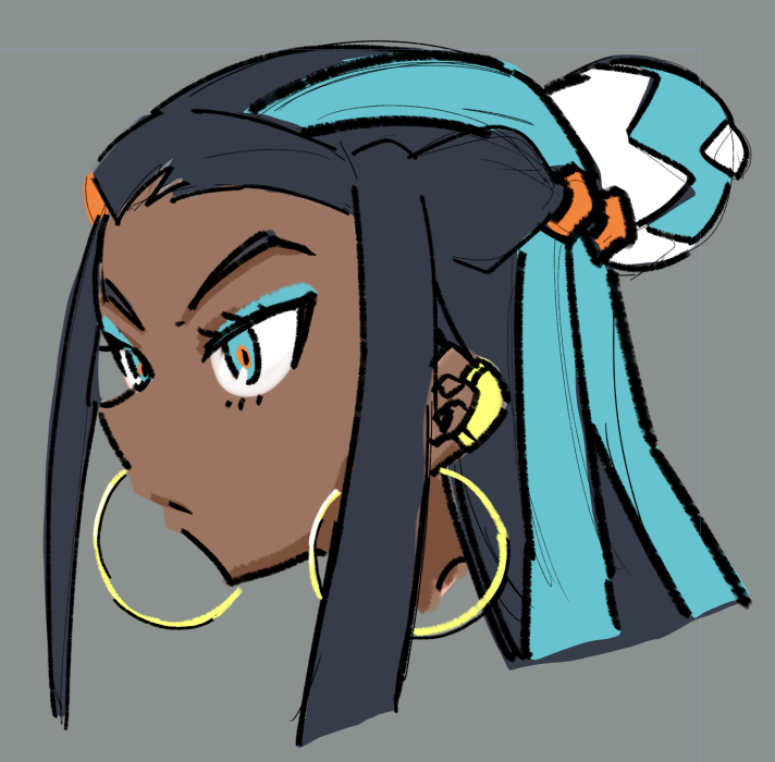 髪の練習
アニメの設定の方が描きやすい 