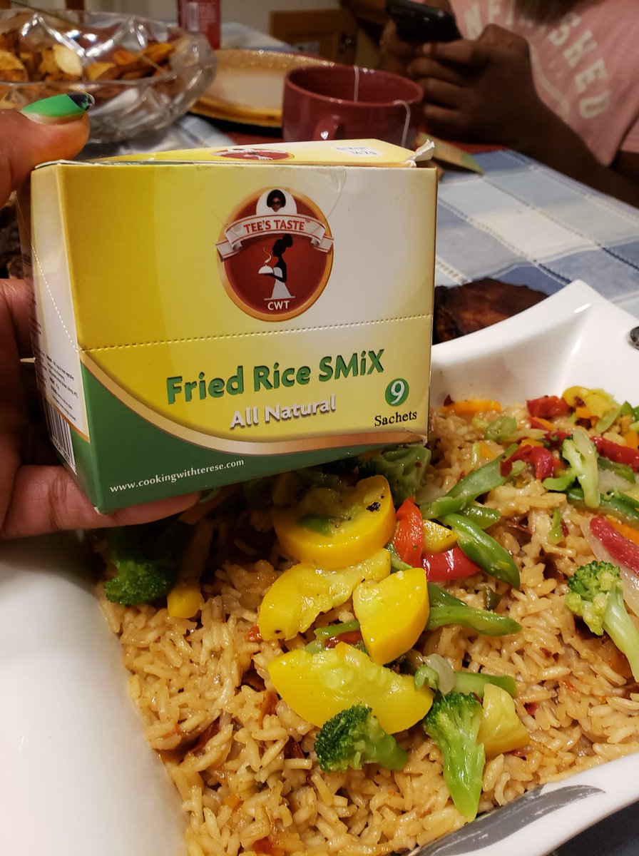 CWTCuisine's tweet photo. Our CWT organic Fried Rice mix is a blend of African, Indian &amp; East Asian cuisine. It comes in a box of 9 sachets with easy-to-follow instructions on how to make a delicious pot of fried rice in only 20 minutes. Check out our website for details.
https://t.co/gFZmm0SVHa #Cameroon https://t.co/hl7DxSKeqY