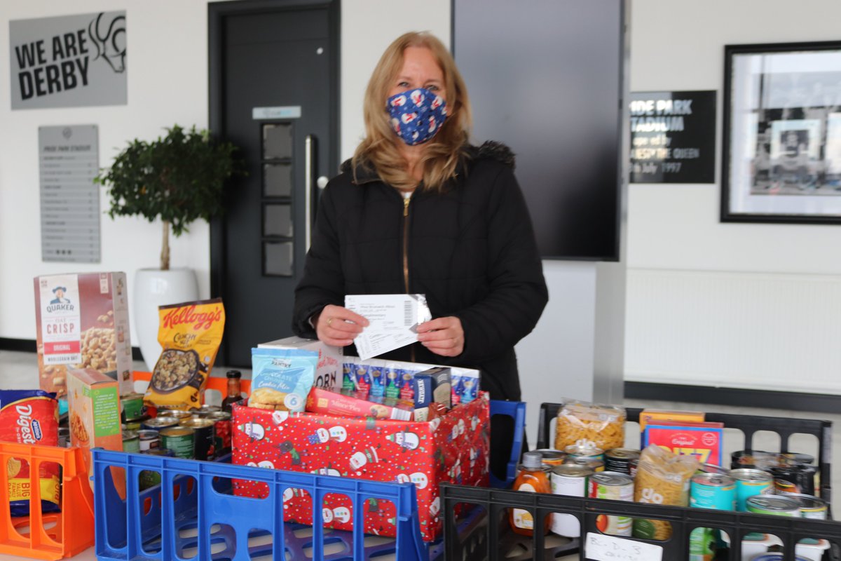 DCCTOfficial's tweet photo. Following your incredible donations last week, we're back for a final festive push, can you help to #SupportOurCity 😍
Got a full hamper? We'll swap you for two complimentary @dcfcofficial match tickets 🖤
📍 Pride Park (Reception) Thursday, 11am-2pm
🔗 https://t.co/r2RbqNoQmz https://t.co/0ukmrMBYi3