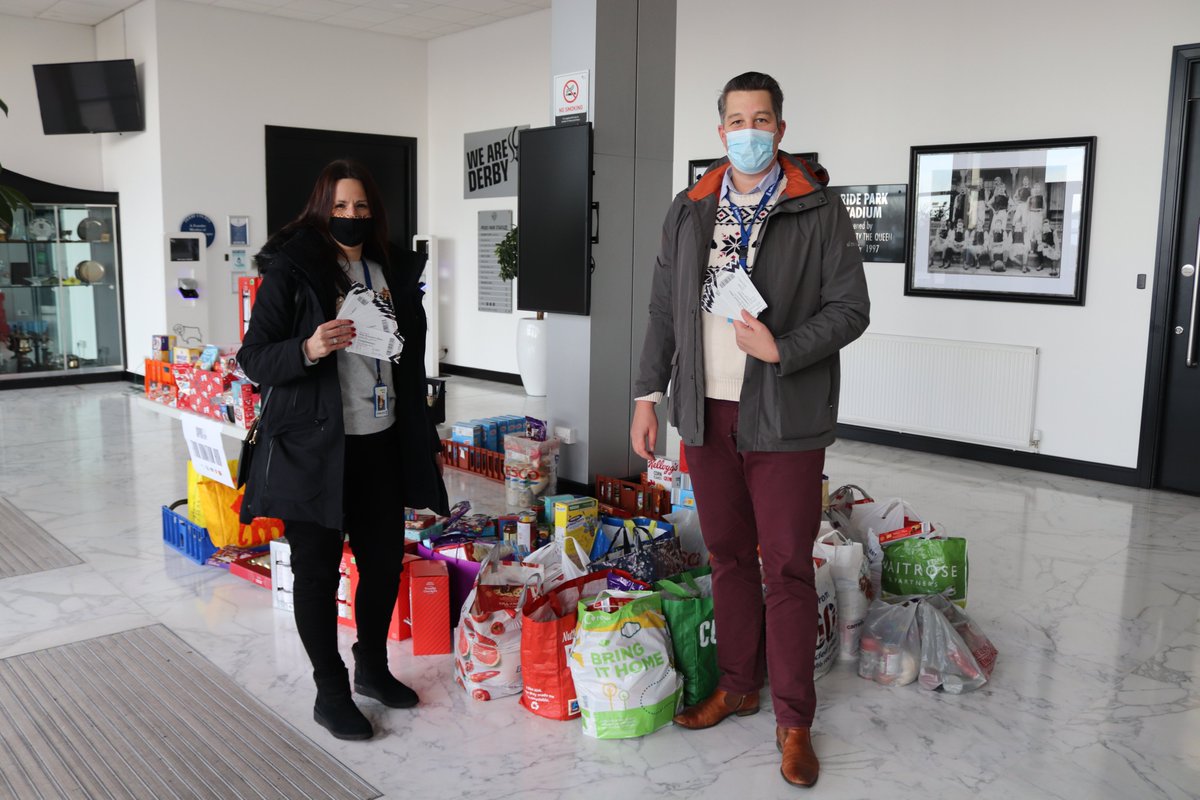 DCCTOfficial's tweet photo. Following your incredible donations last week, we're back for a final festive push, can you help to #SupportOurCity 😍
Got a full hamper? We'll swap you for two complimentary @dcfcofficial match tickets 🖤
📍 Pride Park (Reception) Thursday, 11am-2pm
🔗 https://t.co/r2RbqNoQmz https://t.co/0ukmrMBYi3