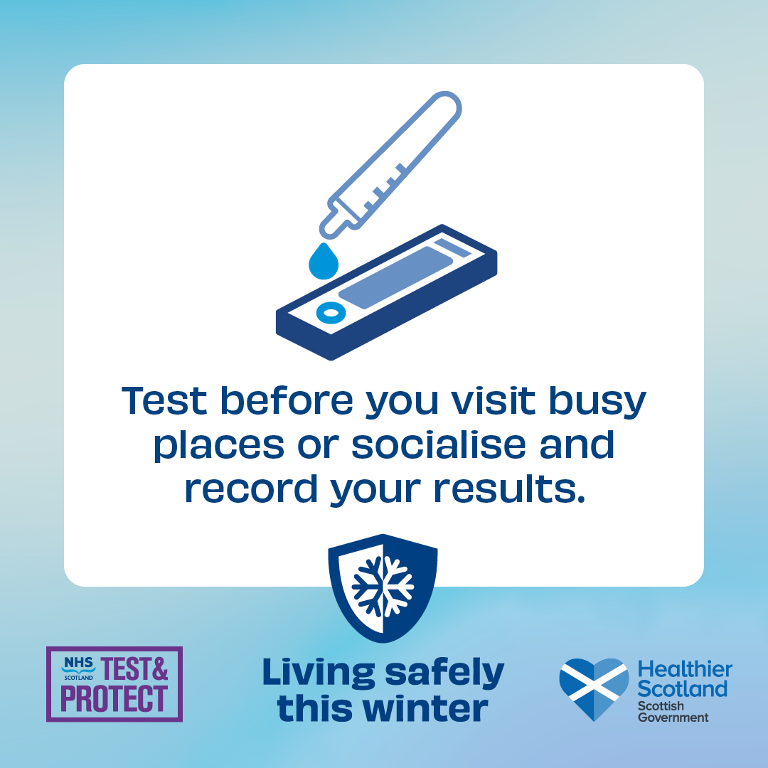 Even if you don’t have symptoms, please take a lateral flow test – or get regular testing via our TestEd programme – before you visit busy places, socialise or travel elsewhere in the UK. edin.ac/3ngWfsg