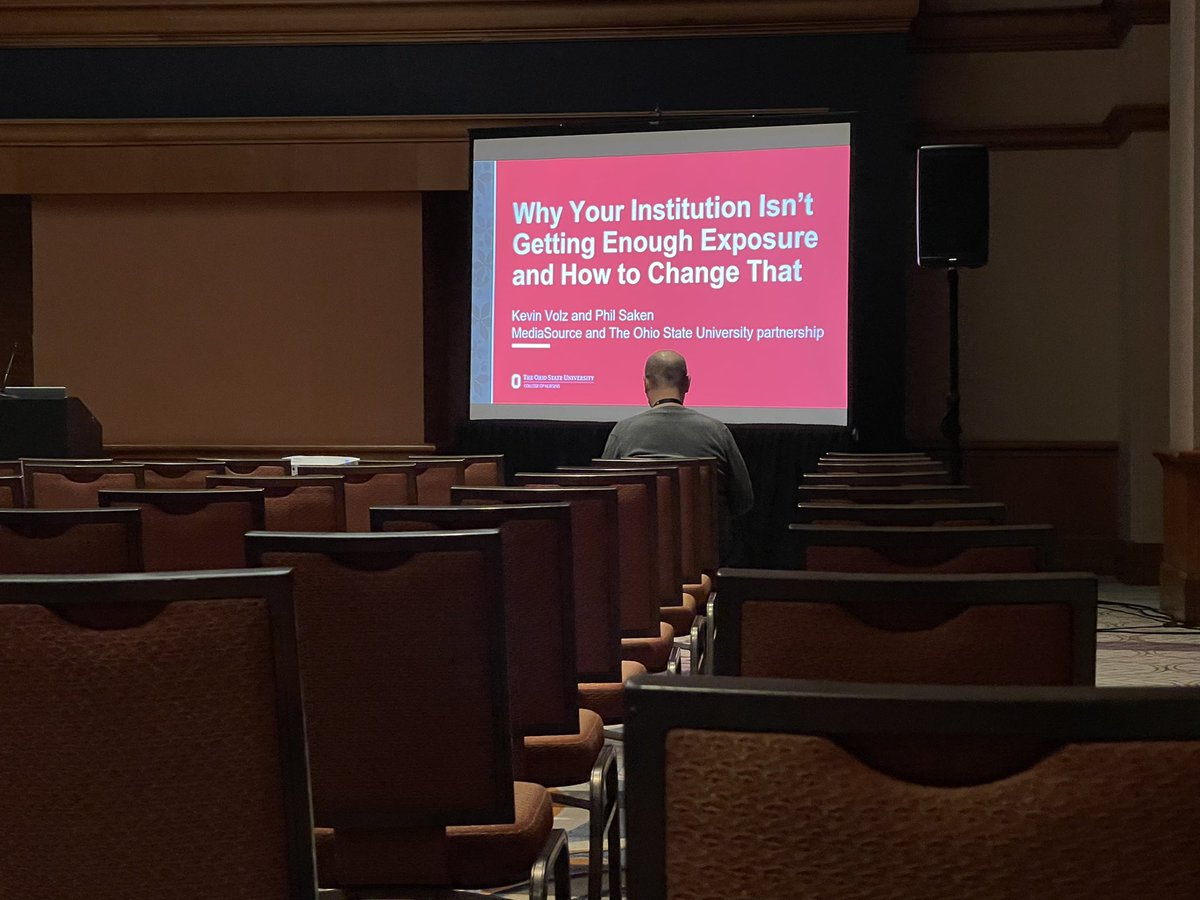 sandygholston's tweet photo. My first session at #CASEV is “Why Your Institution Isn’t Getting Enough Exposure and How to Change That.” https://t.co/2HLuCYEnyL
