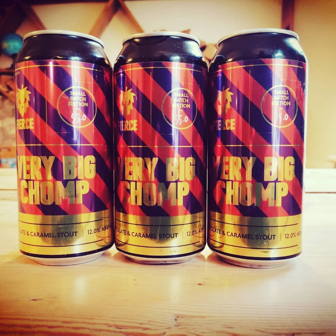 Three new arrivals from <a href="/fiercebeer/">Fierce Beer</a>  now in the shop including this Chomp inspired chocolate and caramel imperial stout

sophiesbeerstore.co.uk

#craftbeer #ukcraftbeerdelivery