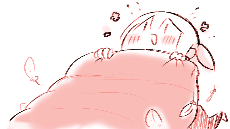 きょーさむすぎるー うもうぶとんのでばん!! 