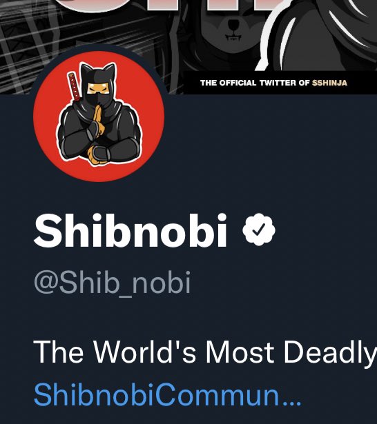 Shib_nobi's tweet image. #SHIBNOBI Twitter is now verified!!! 
#ShinjaIsTheNext1000 #ShinjaArmy