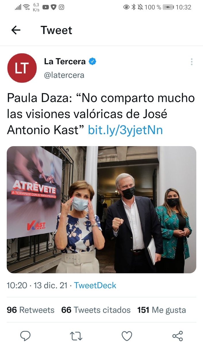 fotoencampana's tweet image. Hola amigos de @latercera. Parece que se les borró un tuit. No se procupen, alcancé a hacer un pantallazo.