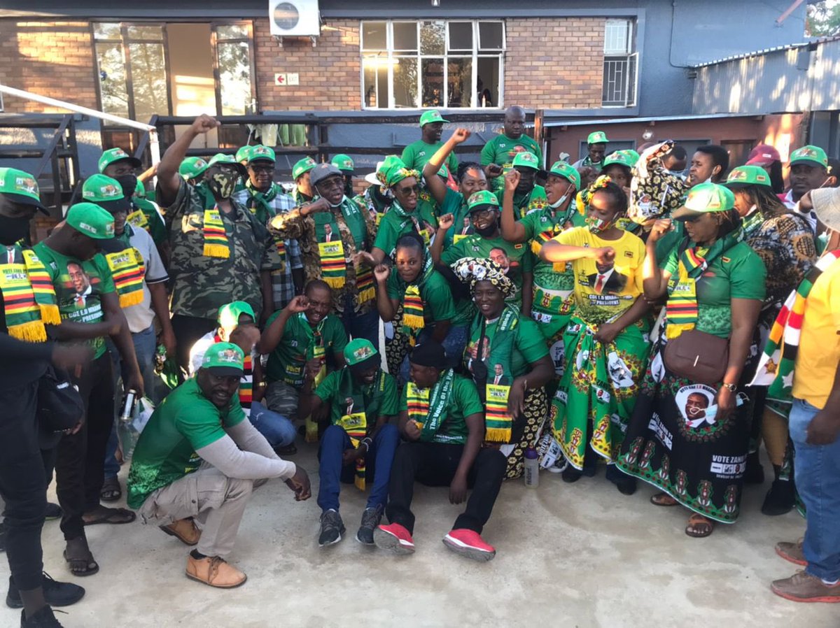 @ZanuPFNamibia is one of the newest ZANU PF Districts‼️ Within a short space of time the district has managed to recruit hundreds of Zimbabweans, this cancels the assumption that, if diaspora vote is introduced in our constitution, opposition will win.We are dominating diaspora