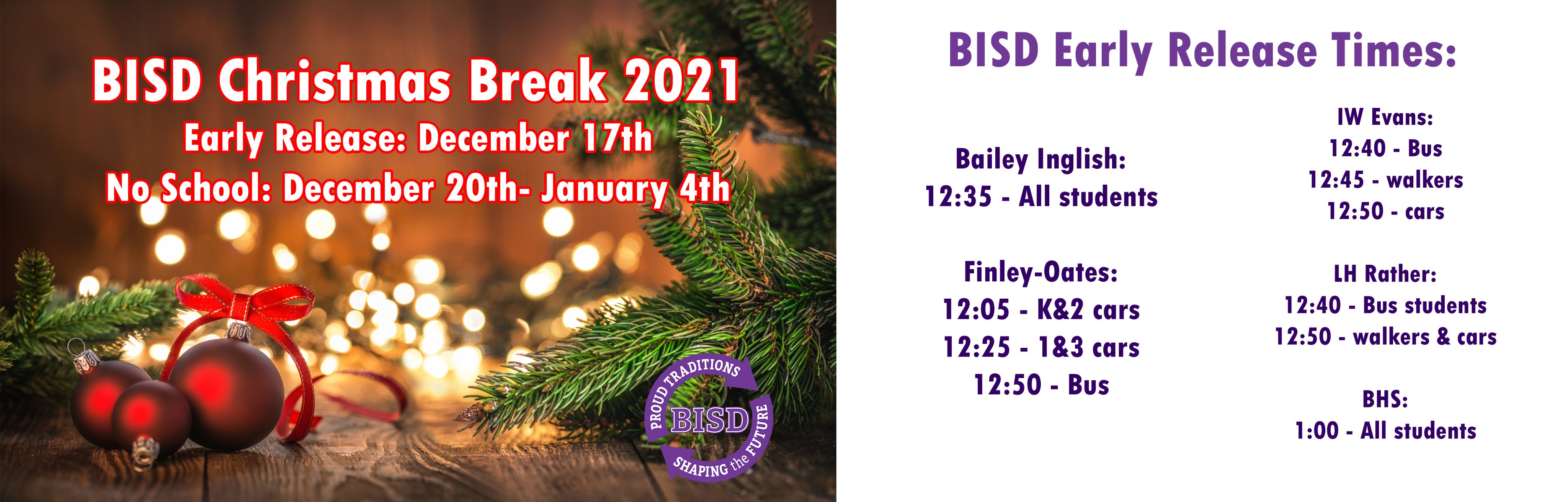 When Is Christmas Day Vacation Bisd 2022 Bonham Isd (@Bonhamisd_) / Twitter