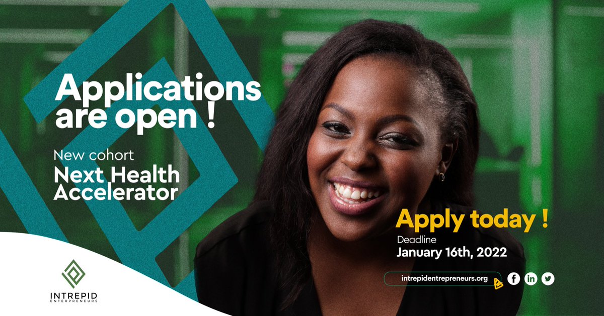 Applications for our next cohort are now open! The deadline is January 16, 2022. Be a part of the solution! Apply here: bit.ly/3IpVnd3 

#intrepidentrepreneurs #womeninbusiness #entrepreneurship #africanstartups #africa #africameansbusiness #womenleaders #leadership  ...
