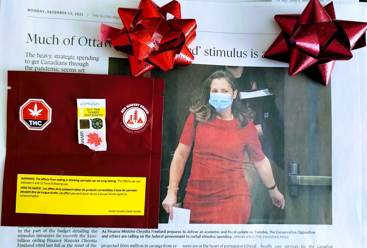 RMB is pleased to play our small role in stimulating the senses and Canada's economy. Good luck to Minister Freeland in tomorrow's fiscal update. Miigwetch to all for Giving Back to First Nations! .<a href="/cafreeland/">Chrystia Freeland</a> .<a href="/Cannabis_Canada/">Cannabis Council of Canada</a> .<a href="/ONCannabisStore/">Ontario Cannabis Store</a> .<a href="/JustinTrudeau/">Justin Trudeau</a> .<a href="/FinanceCanada/">Finance Canada</a>