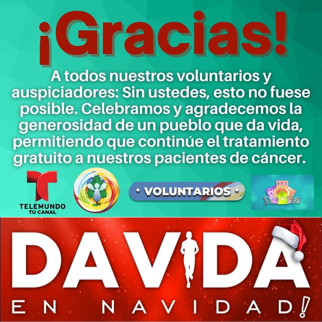 Gracias a todos nuestros auspiciadores y en especial a todos nuestros voluntarios quienes trabajan incansablemente a hacer todo esto posible. 
¡Gracias Puerto Rico! #DaVida #CaminataDaVida
<a href="/raymondarrieta/">Raymond Arrieta</a> @DiaaDiaPR <a href="/TelemundoPR/">TelemundoPR</a>