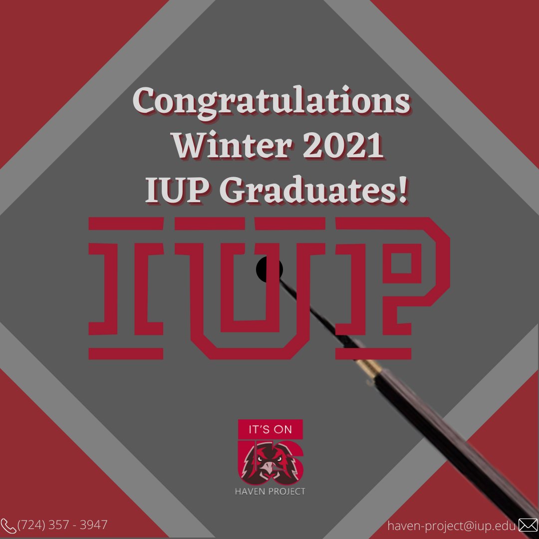 Green Dot (@iupgreendot) on Twitter photo Congratulations to all of the Winter 2021 IUP Graduates! May the next chapter in your lives be filled with wonder and success. Good luck in all of your future endeavors! Congratulations to all of the Winter 2021 IUP Graduates! May the next chapter in your lives be filled with wonder and success. Good luck in all of your future endeavors!
