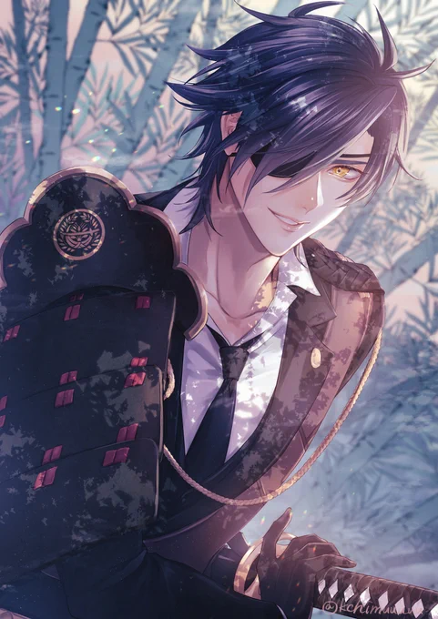 かっこよく決めたいよね #刀剣乱舞 #とうらぶ #燭台切光忠 https://t.co/hxOpeDG7z5 