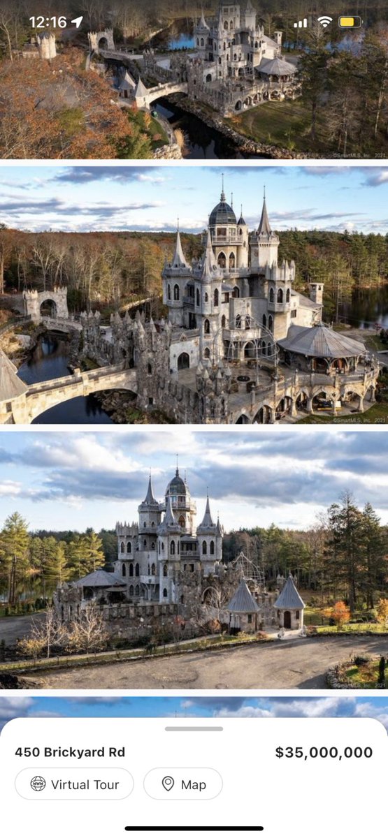 realtordotcom's tweet photo. Tell me this isn't one of the coolest castle listings you've seen. Oh, and happy Monday 🙂 https://t.co/kz0HKDsdTI
