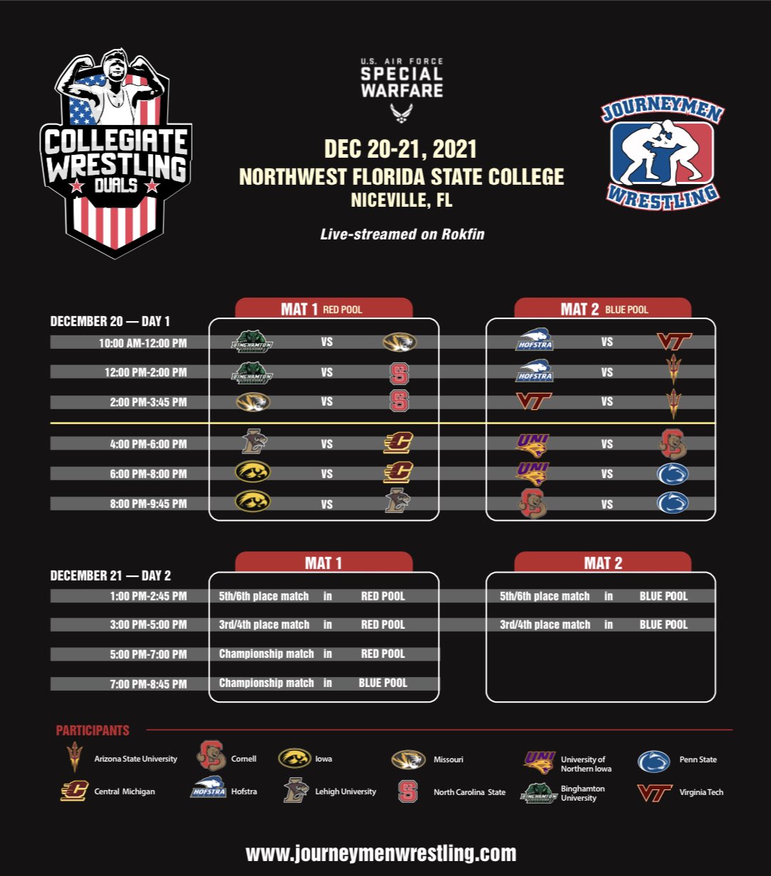 Journeymen Wrestling on Twitter "Adjusted schedule for jmenwrestling