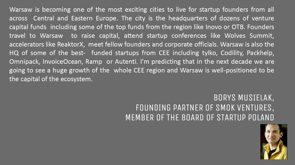michuk's tweet image. Warsaw is becoming one of the most exciting cities for startup founders from all across CEE to raise capital and grow.

Full report by @FundacjaDigital: digitalpoland.org/en/publication…

#techwawa